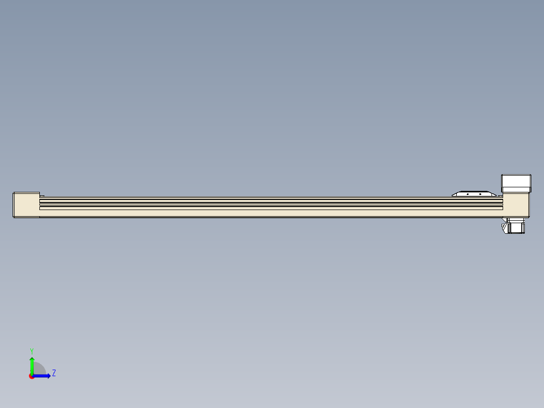 同步带全封闭直线模组TPA-HCB-65S-90-L900-MR-Y-P10-N3左视图