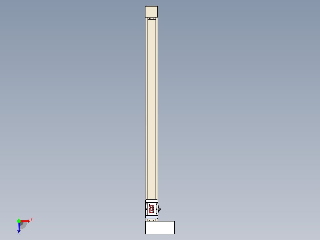 同步带全封闭直线模组TPA-HCB-65S-90-L900-MR-Y-P10-N3俯视图