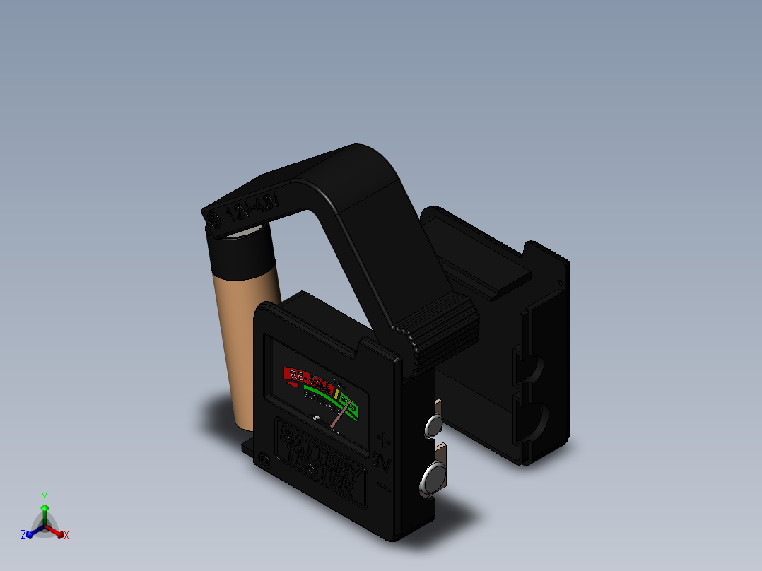 电压测试仪正等轴测图