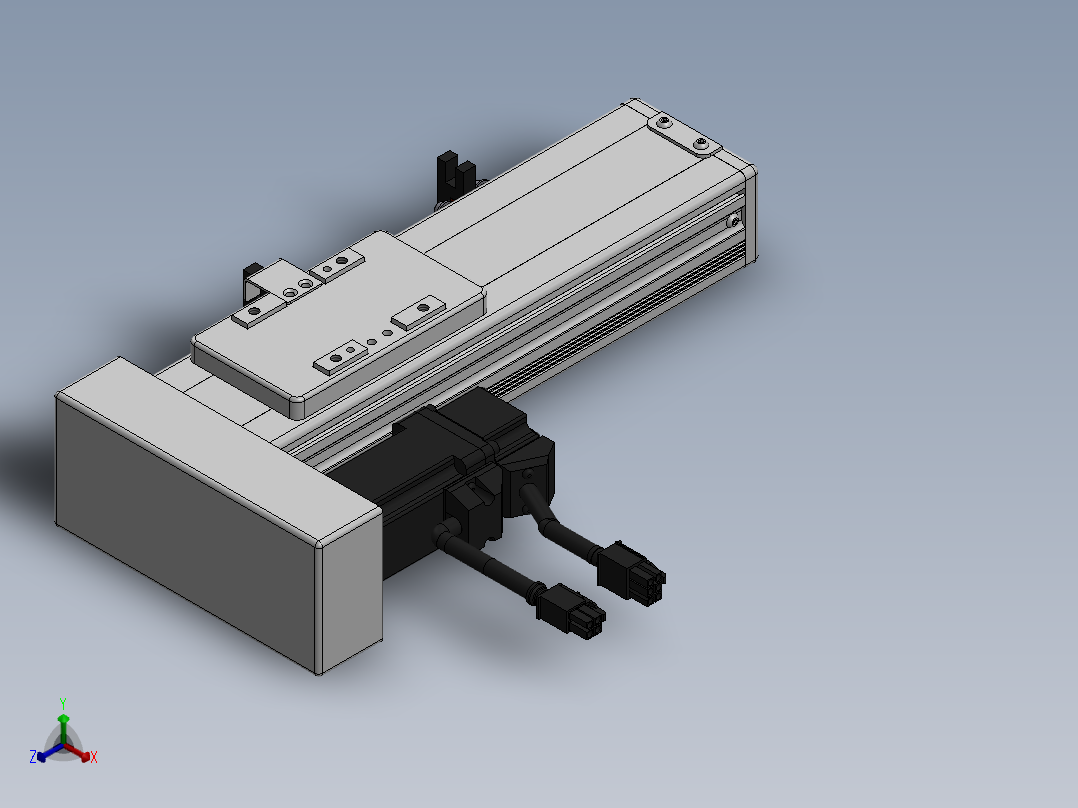 精密模组MY60-T10-100L-BL-P10B-C4-C正等轴测图