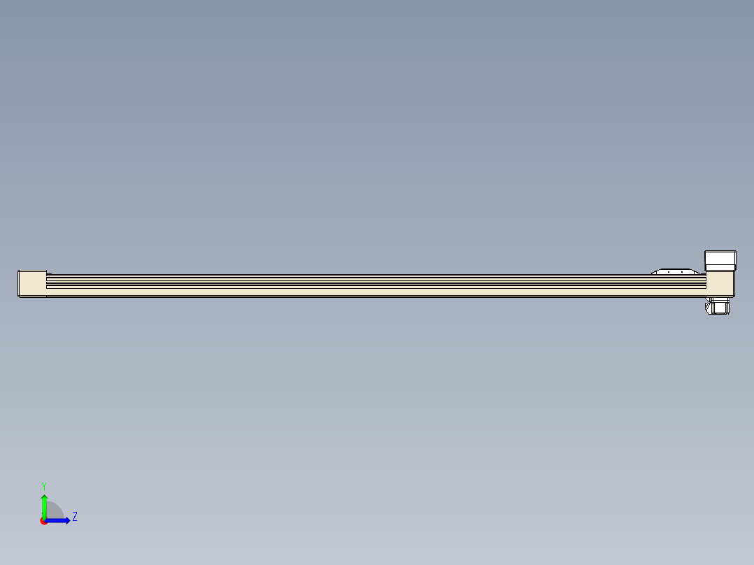 同步带全封闭直线模组TPA-HCB-65S-90-L1250-MR-Y-P10-N3左视图