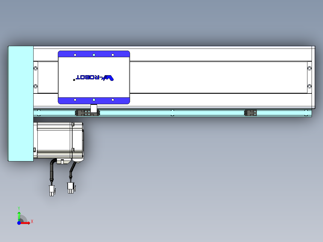 威洛博VC丝杆传动-无尘环境VC14-Lxx-C-S350-BL-ZP75-C3前视图
