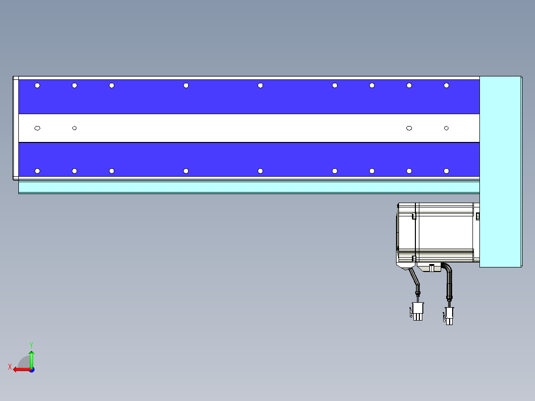 威洛博VC丝杆传动-无尘环境VC14-Lxx-C-S350-BL-ZP75-C3后视图