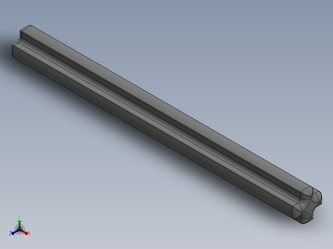 乐高机械组车桥-3706 OldGray Technic Axle 6正等轴测图