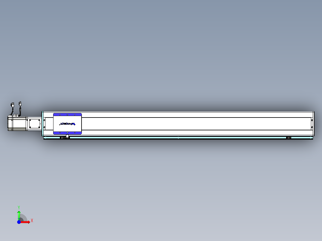 威洛博VC丝杆传动-无尘环境VC14-Lxx-C-S1250-BC-ZP75-C3前视图