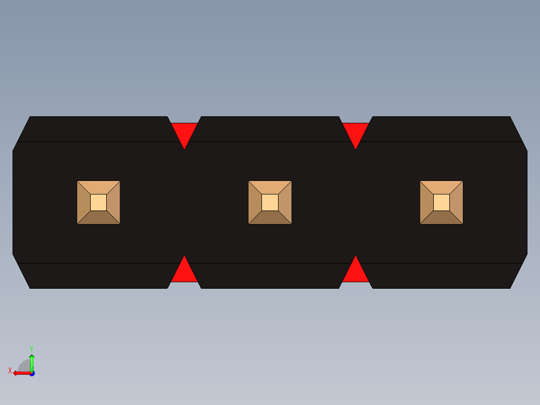 带跳线的排针-pinheader 1x3 and 1 jumper pullback后视图