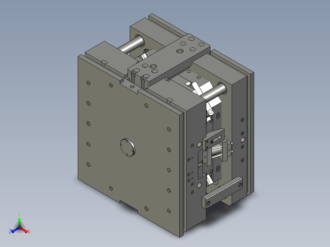<span style='color: red'>周转箱</span>模具设计3D模型