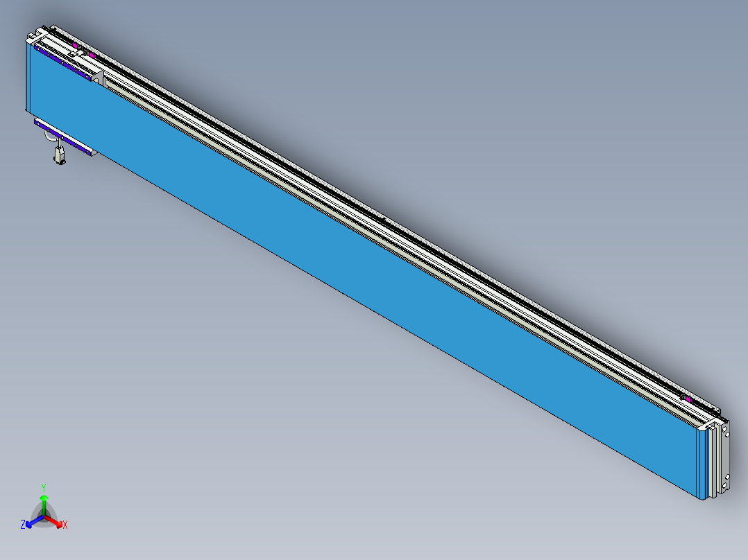威洛博VL系列直线电机模组-VL22H3-S2200正等轴测图