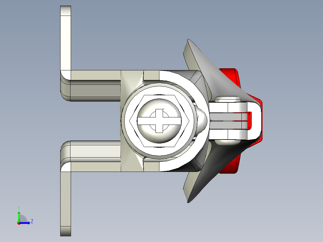 推拉式夾鉗SSP(A)-3D多系列多零件图纸模型左视图