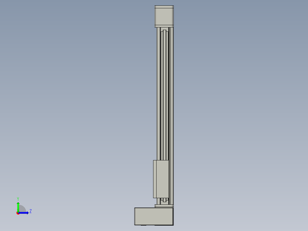 欧规系列-GB8-L96-S600-BLU-P40-MS3左视图