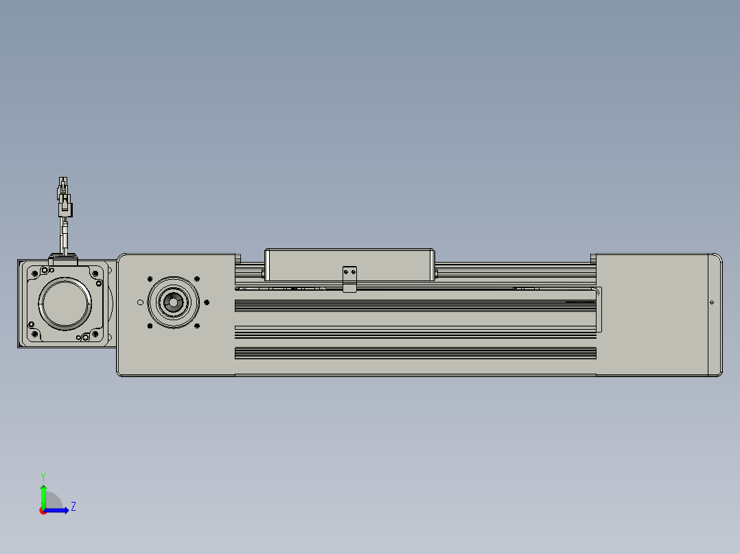 威洛博直线电机模组EB10-L224-S150-BR-ZP75-MS3-5K左视图