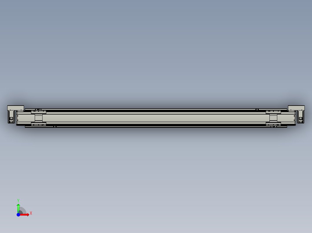 威洛博双电机滑台-VBF14S2-L50-S2000-BLR-P40-C6前视图