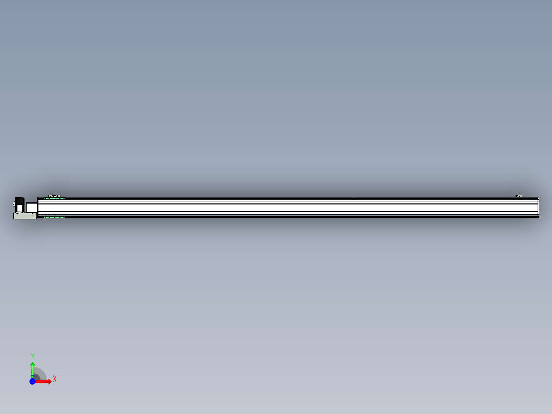 同步带滑台-半封闭B13H-L45-S3000-L-P40-D3前视图