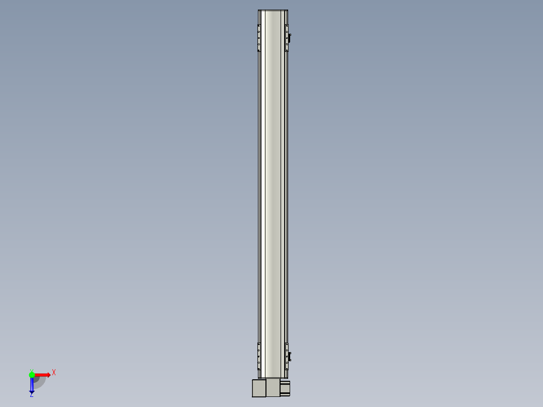 直线模组WG-LHB12-S1250-LD设计图纸俯视图