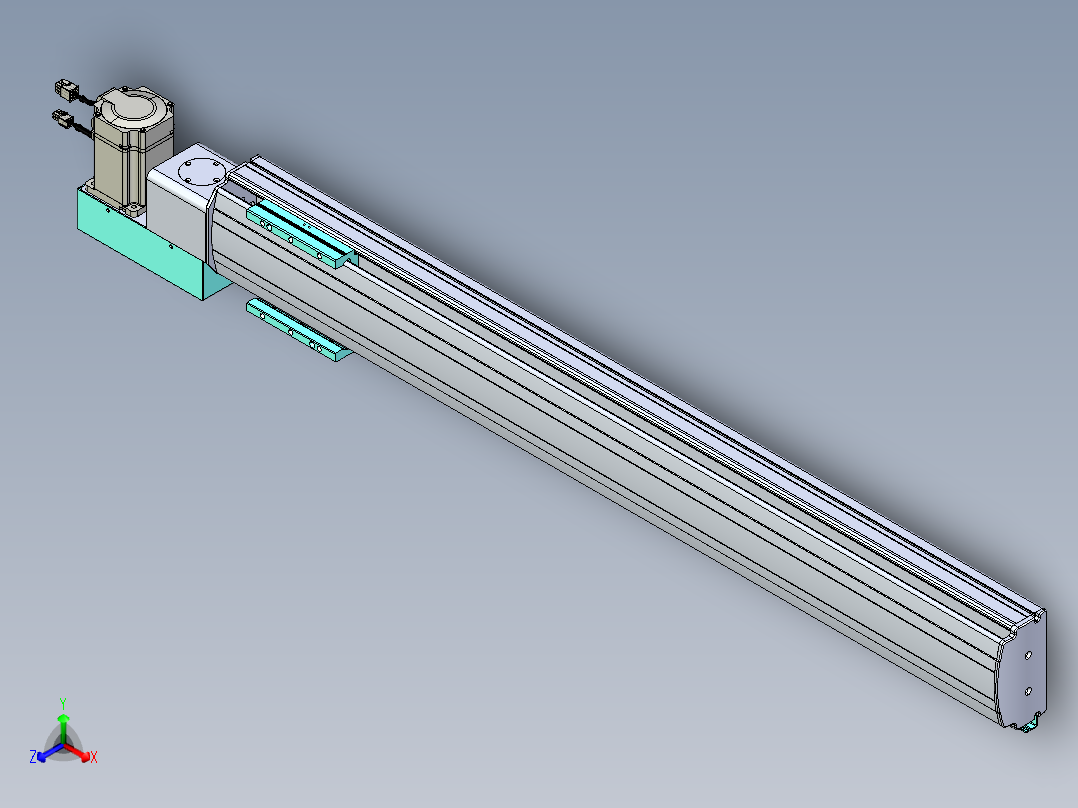 威洛博VBF同步带传动一般环境VBF14-L45-S950-BL-ZP75-C3正等轴测图