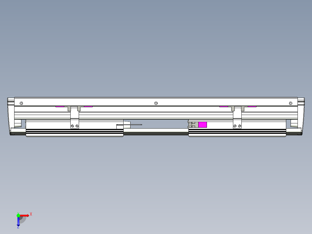 威洛博VL系列直线电机模组-2VL14S3-S100俯视图