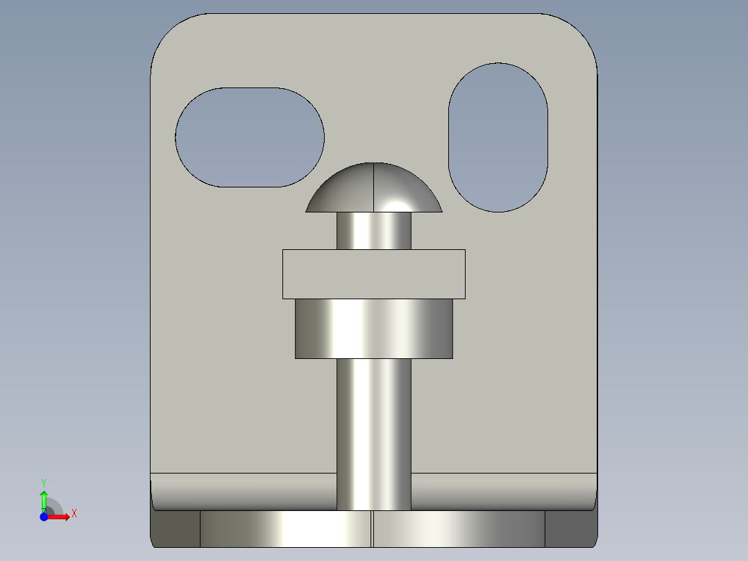 基恩士FS-L51_bracket_kc图纸模型前视图
