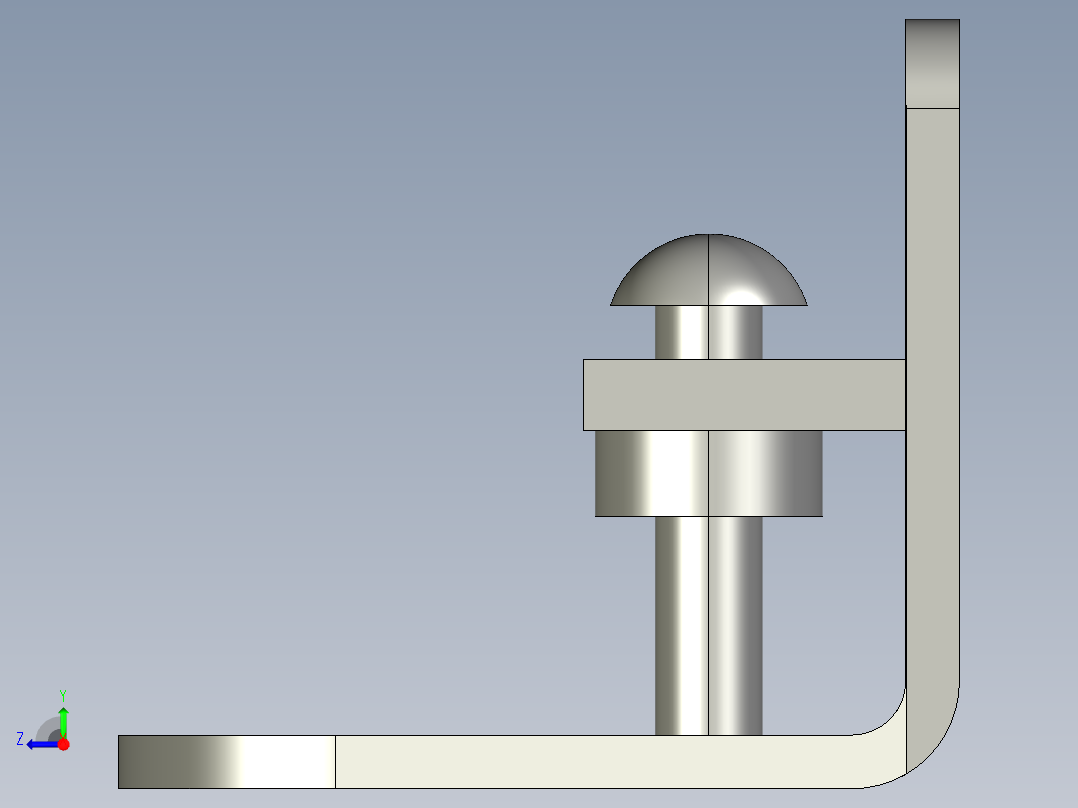 基恩士FS-L51_bracket_kc图纸模型右视图