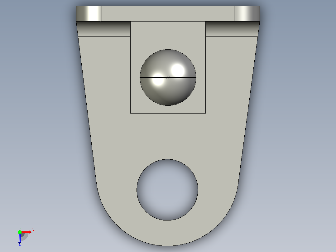基恩士FS-L51_bracket_kc图纸模型俯视图