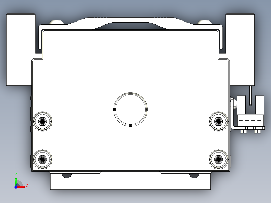 TPA-KNR-100E-2020C-L900A1-M-H75-N3线性模块铝制底座前视图