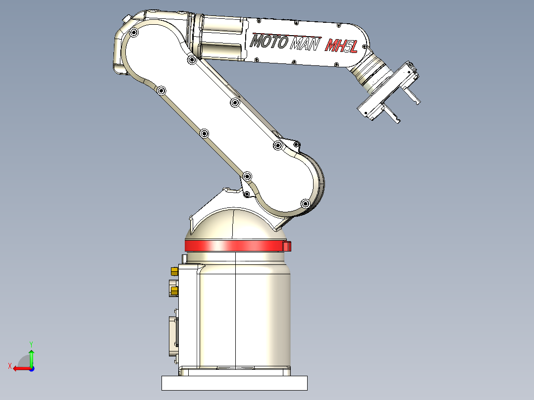 motoman-robot-model-mh5l SW STP后视图