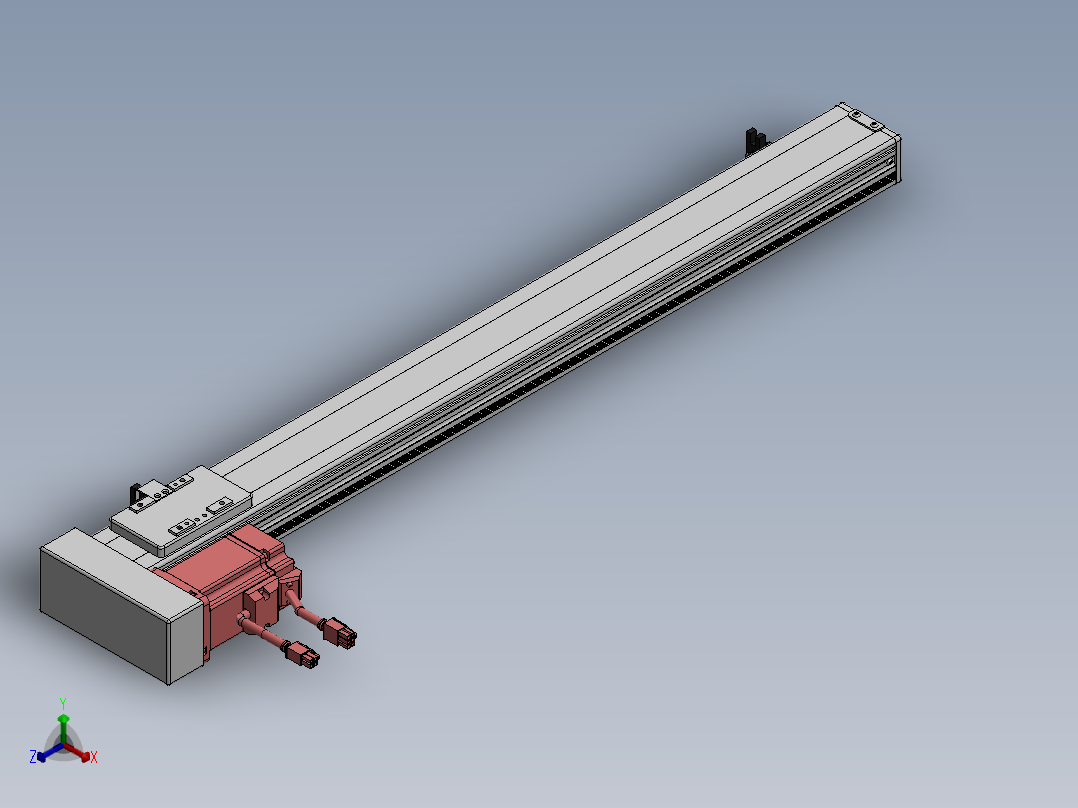 精密模组MY60-T10-650L-BL-P20B-C4-C正等轴测图