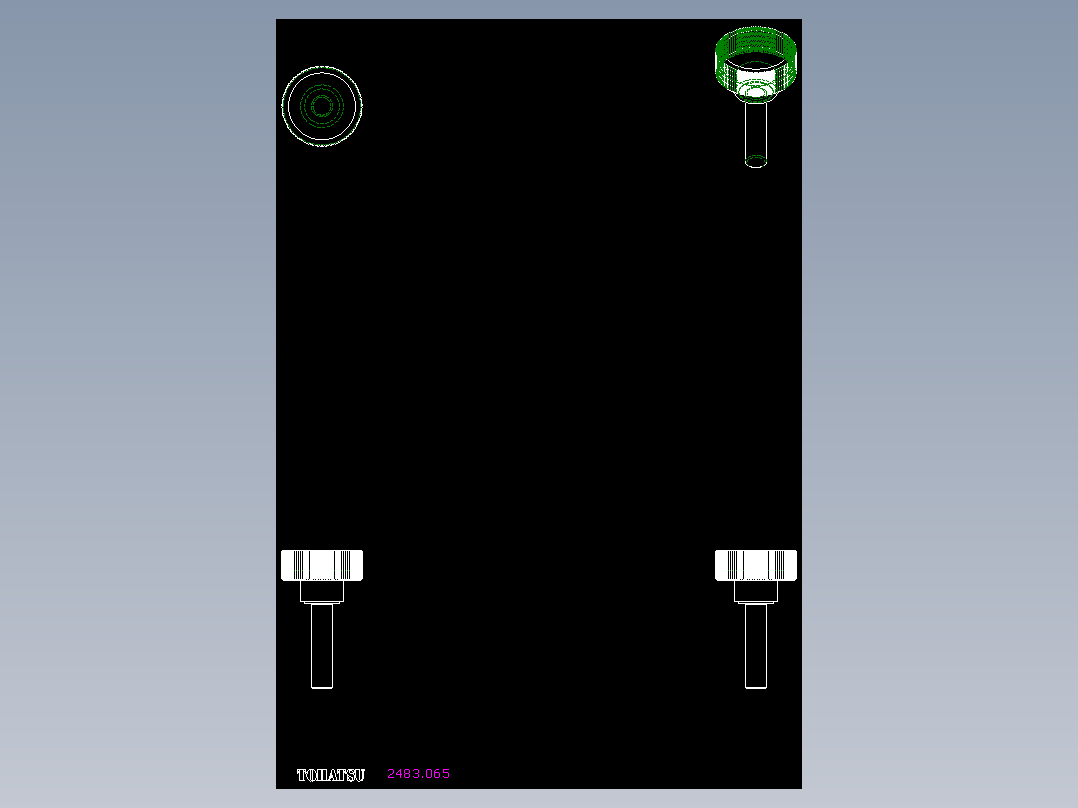 把手(塑膠)2483-2D多系列多零件图纸模型