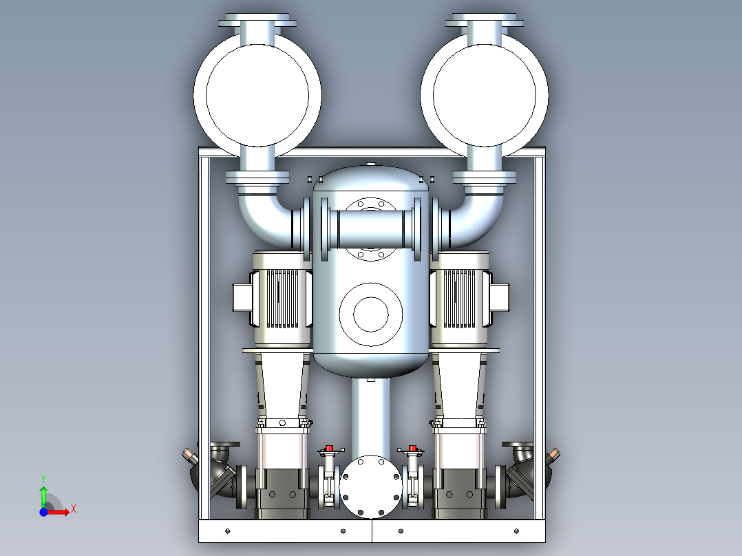 8泵热水器前视图