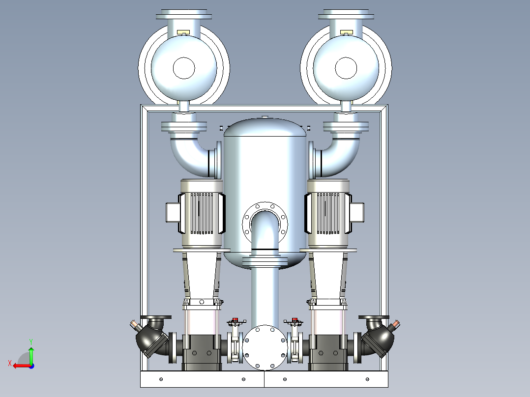 8泵热水器后视图