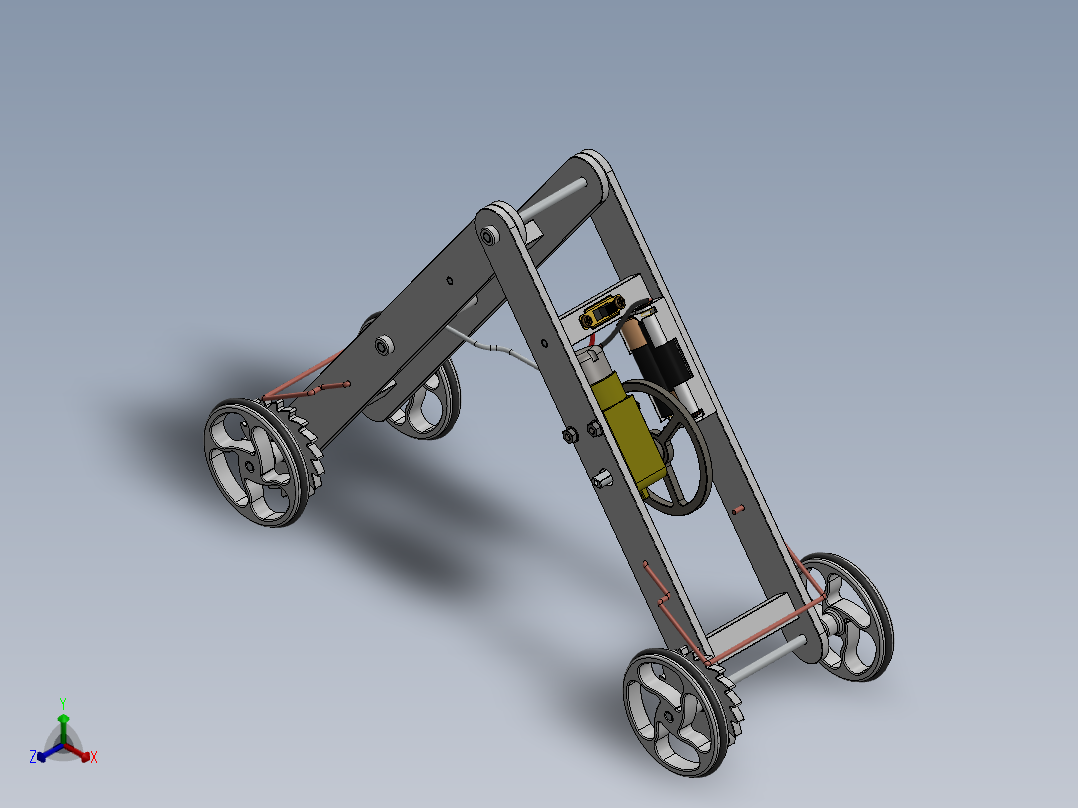 行走的机器2CAD-SolidWorks-step格式