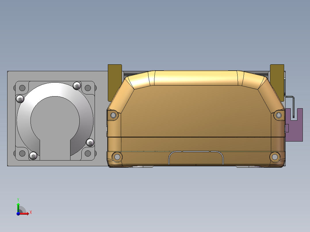 MTH丝杆半封闭模组MTH14-BL-200W前视图