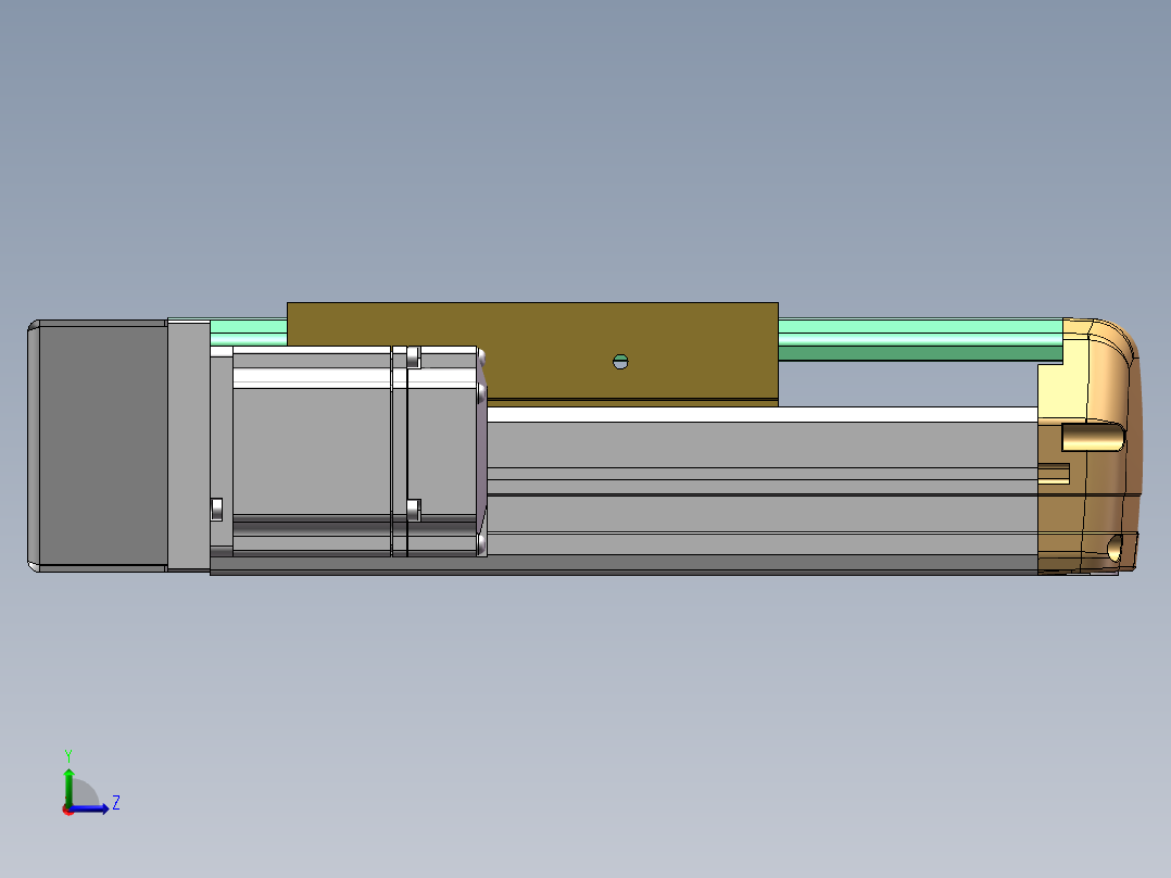 MTH丝杆半封闭模组MTH14-BL-200W左视图