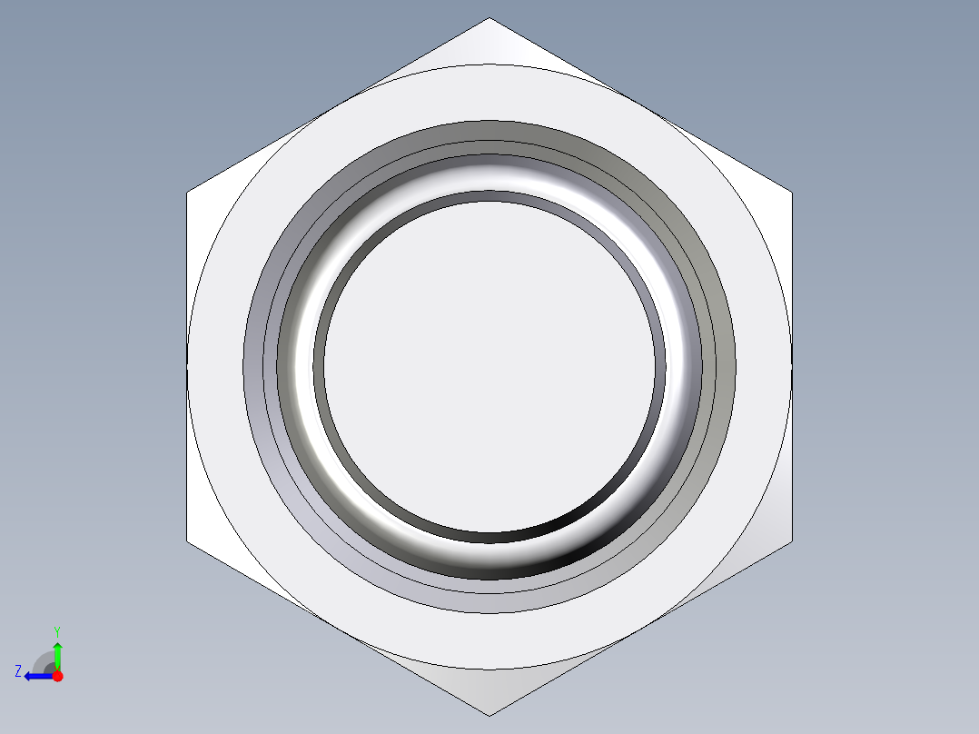 卡套式工业通用硬管接头EO_Blanking_plug_with_nut_for_cones_VKAM15LCF右视图