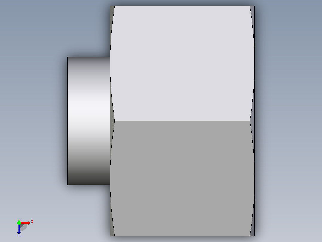 卡套式工业通用硬管接头EO_Blanking_plug_with_nut_for_cones_VKAM15LCF俯视图