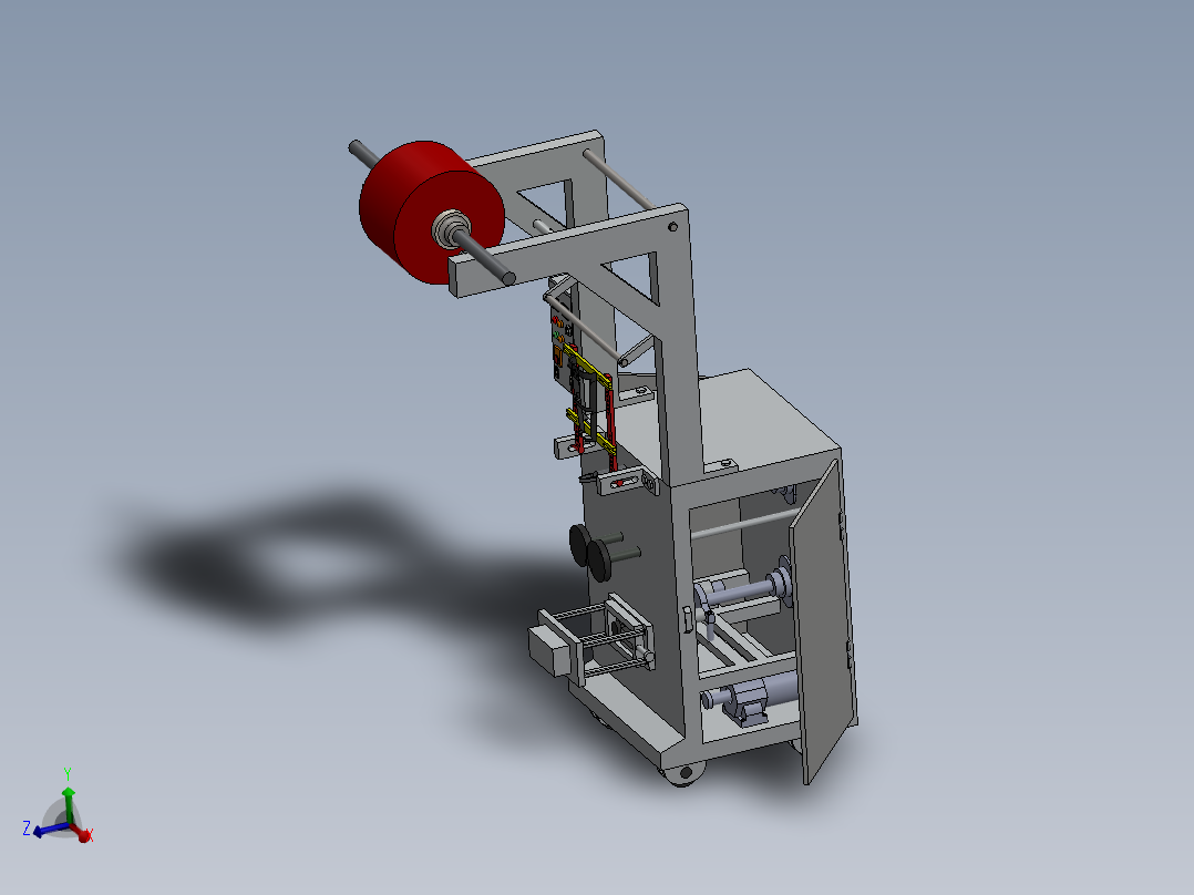 0.5或1公斤包装机三维建模图纸 Solidworks设计 附igs格式