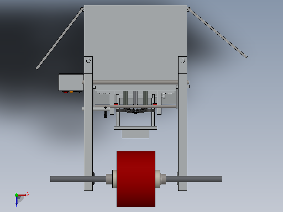 0.5或1公斤包装机三维建模图纸 Solidworks设计 附igs格式俯视图