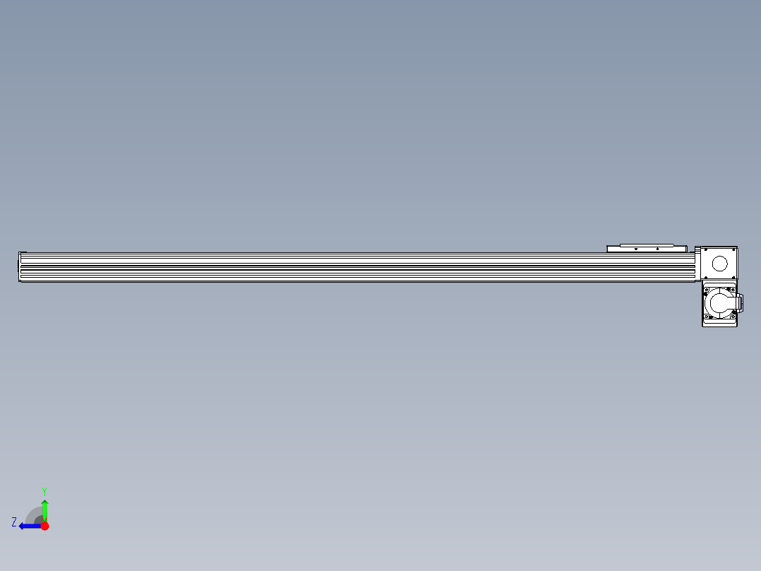 同步带全封闭直线模组TPA-HCB-110D-90-L1050-RP-C-P40-N3右视图