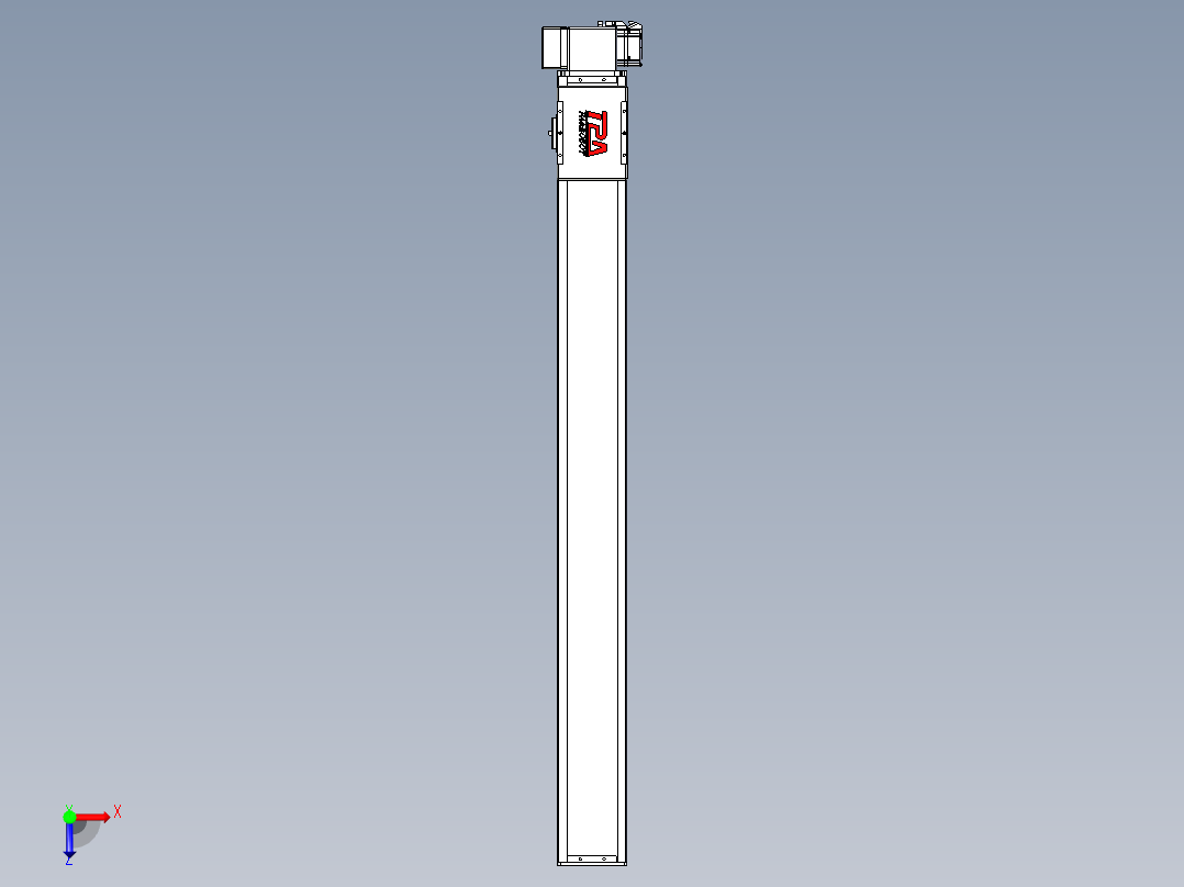 同步带全封闭直线模组TPA-HCB-110D-90-L1050-RP-C-P40-N3俯视图