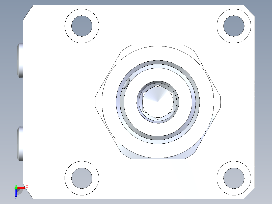 KOSMEKLHA0480-GL-Y30多系列多零件图纸模型俯视图