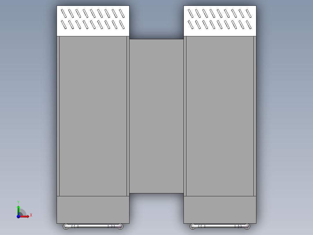 Q333-汽车检修升降台的设计【三维SolidWorks】前视图