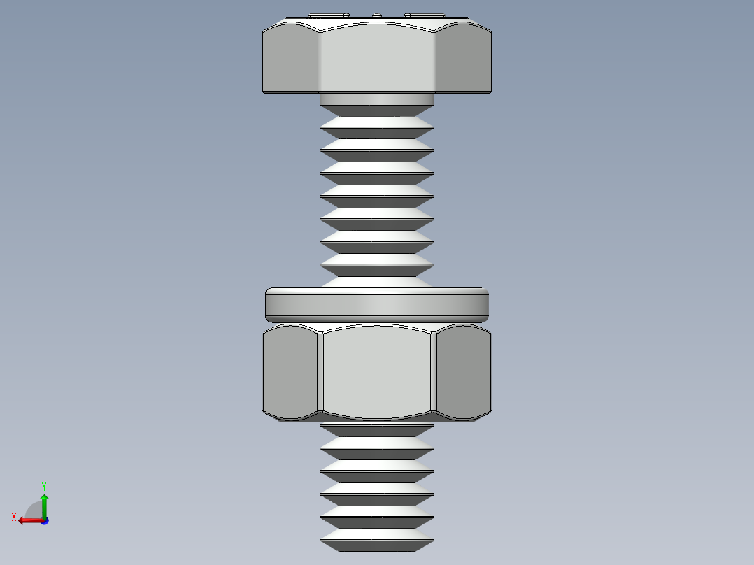 紧固件-0.2500 Hex Bolt-02后视图