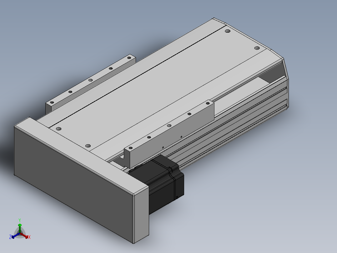 精密模组MY220-T10-150L-BL-P75B-C4-C正等轴测图