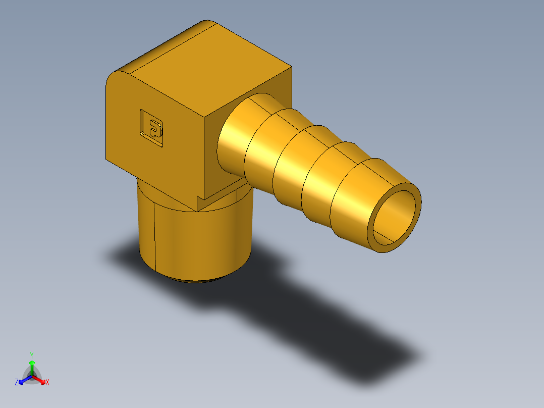 倒齿式工业管接头Hose Barb 90Deg Elbow to Male Pipe 129HB-6-4