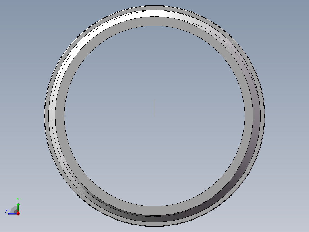 对丝-圆边等径 DN25右视图