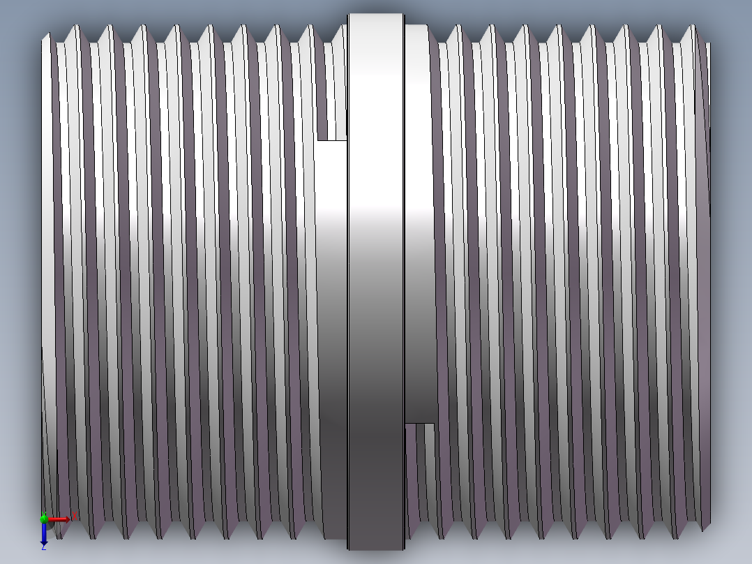 对丝-圆边等径 DN25俯视图