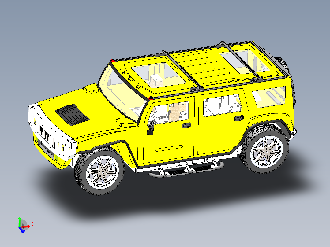 全地形悍马车三维建模