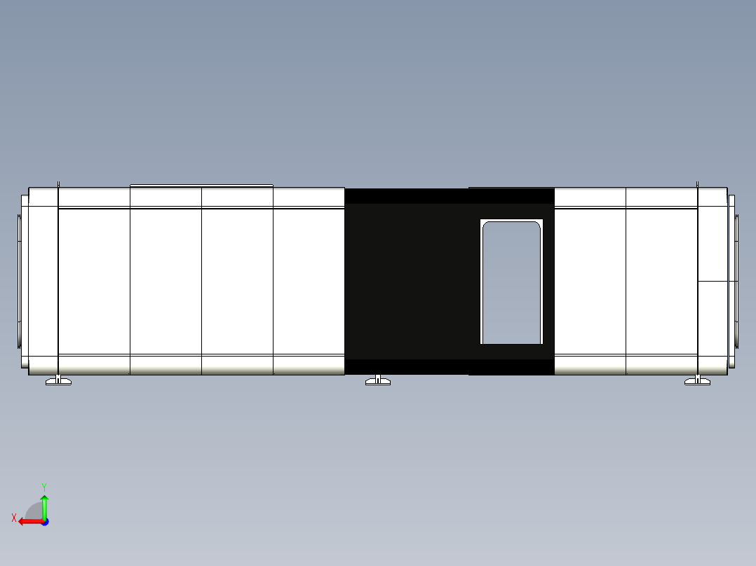 太空舱三维模型后视图