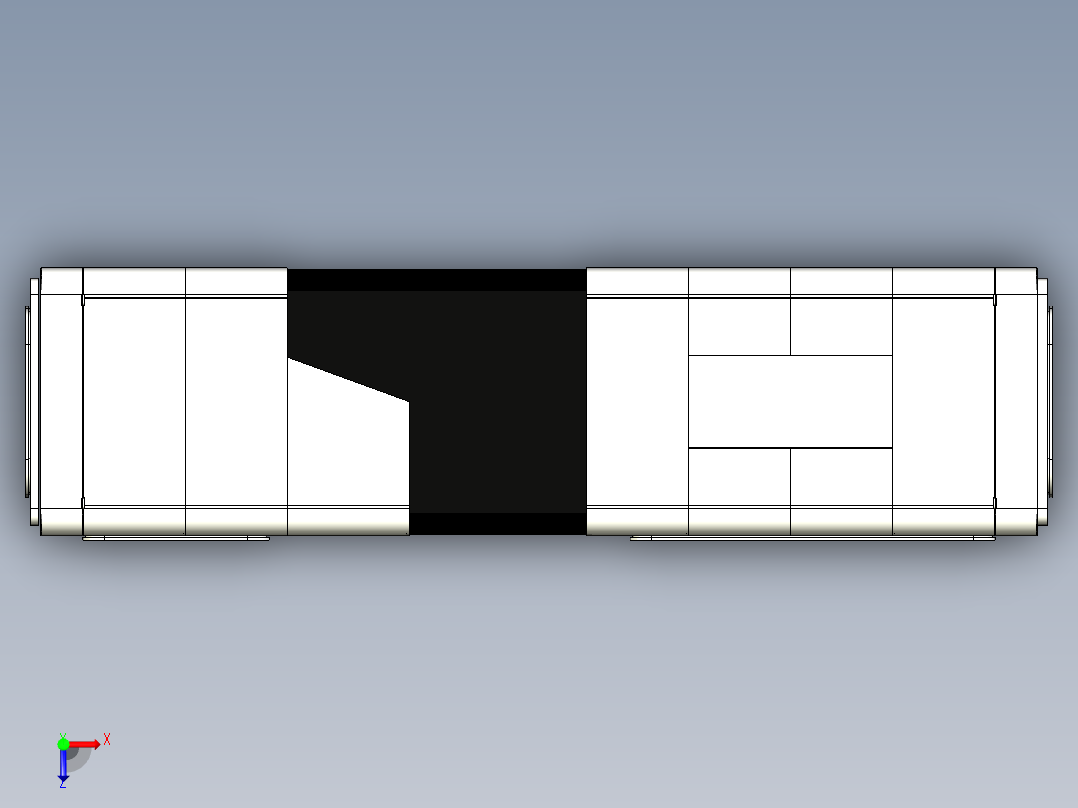 太空舱三维模型俯视图