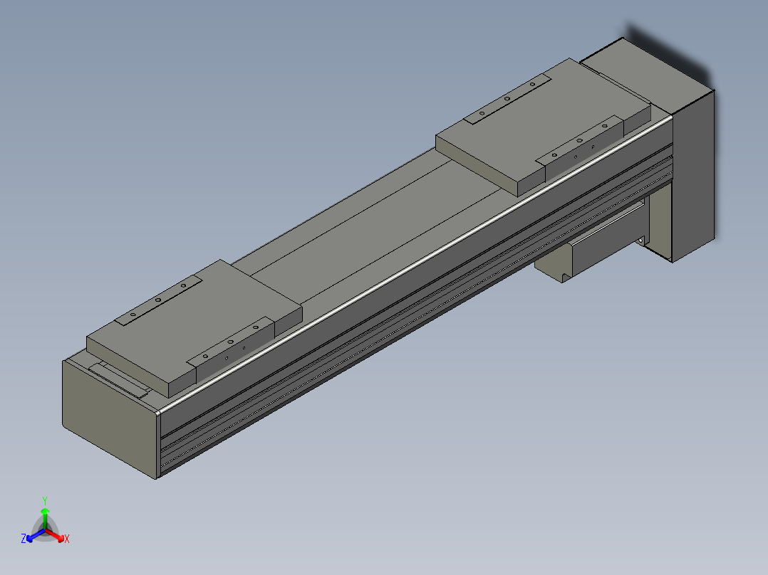 直线模组WG-LHC12-S400-D设计图纸