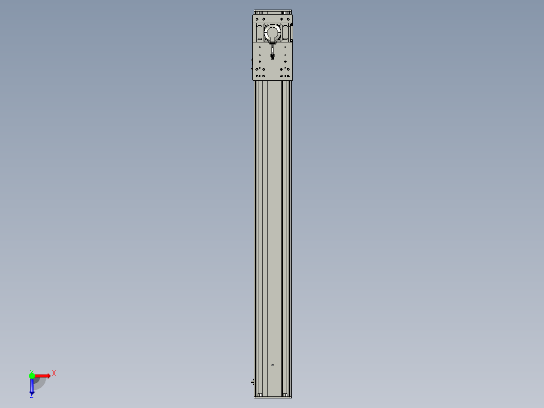 东锦齿条传动DH175G-L167-S1450-BU-减速机+750W俯视图